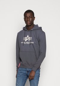 Alpha Industries - BASIC - Jersey con capucha - grey Imagen en miniatura 1