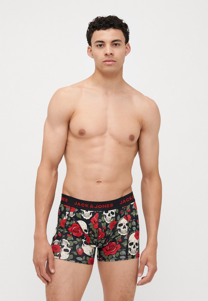 Jack & Jones - JACHENRY SKULLS TRUNKS 3 PACK - Boxer brief - black/salsa, Ingrandire