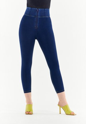 WR.UP CURVY CON GAMBA SUPER VITA ALTA - Jeggings - dark jeans