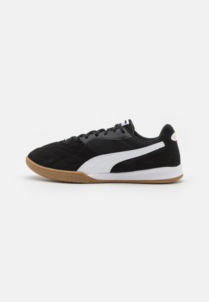 Puma KING TOP IT - Fußballschuh Halle - black/white/gold