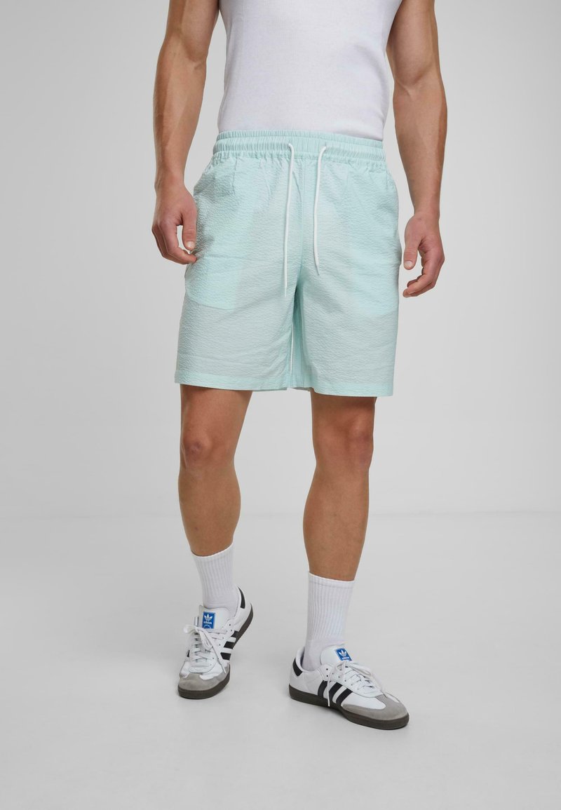 Urban Classics SEERSUCKER - Shorts - frostmint