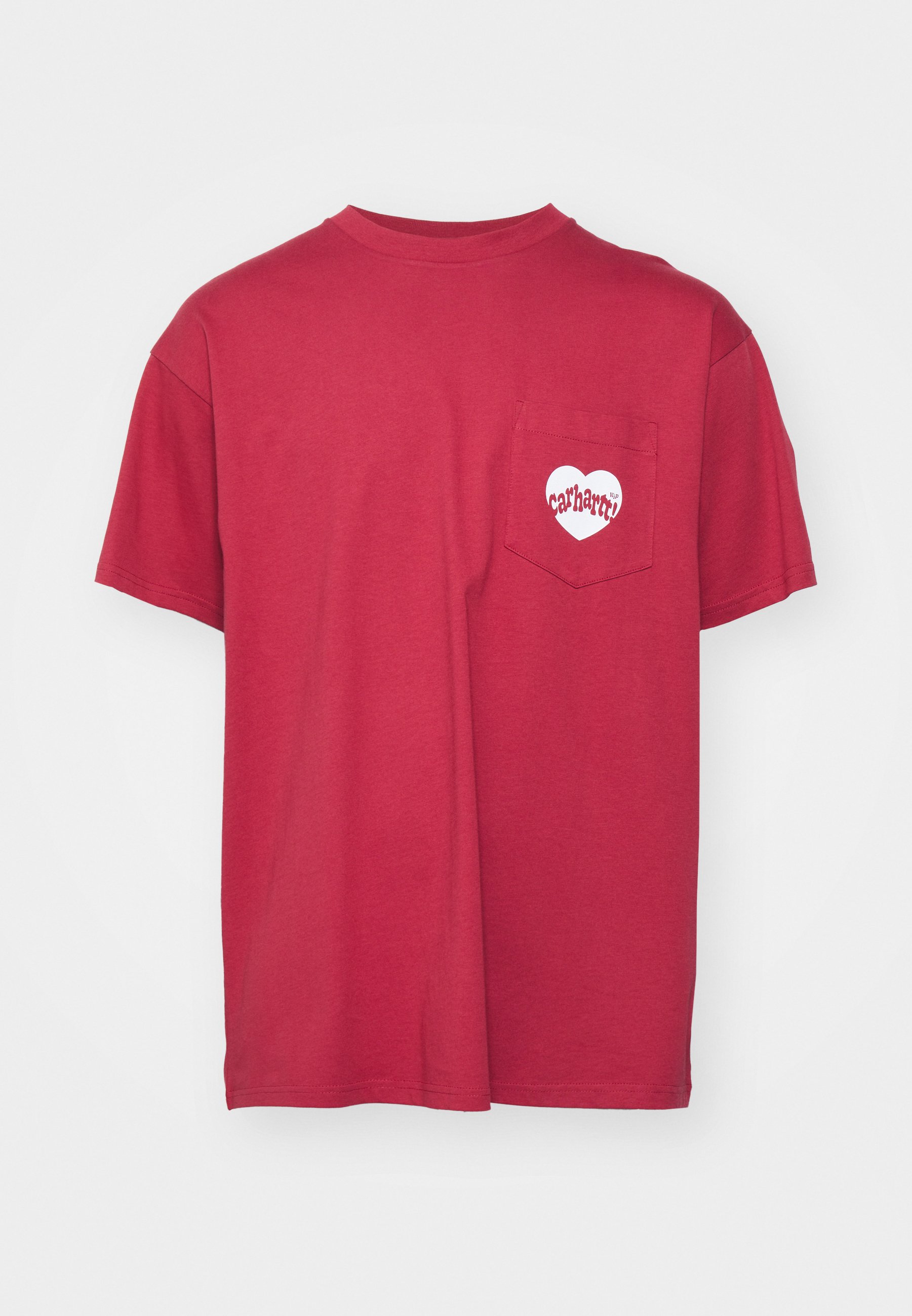 Carhartt WIP AMOUR POCKET - T-shirt imprimé - tuscany/white