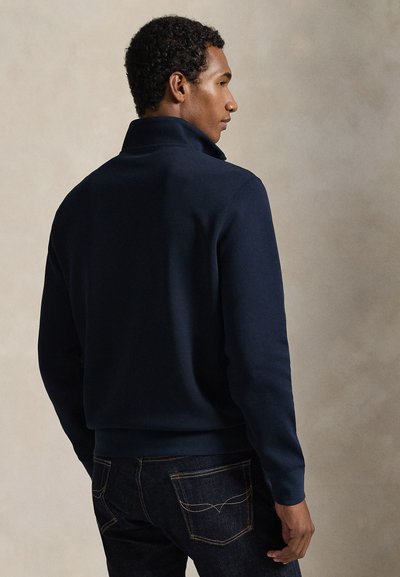 Polo Ralph Lauren DOUBLE-KNIT QUARTER-ZIP PULLOVER - Sweatshirt - aviator navy