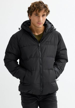 INSIDE ACOLCHADA CON CAPUCHA - Chaqueta de invierno - black