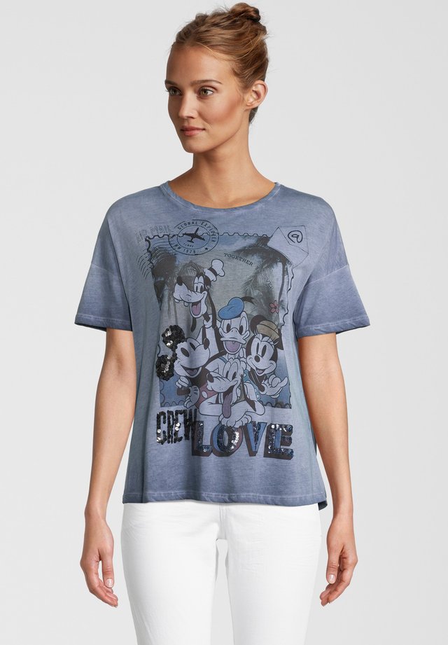 T-shirt con stampa - blue