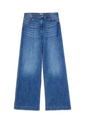 Oltre, JEANS WIDE LEG (ITALIAN SIZE) - Wide leg - blu