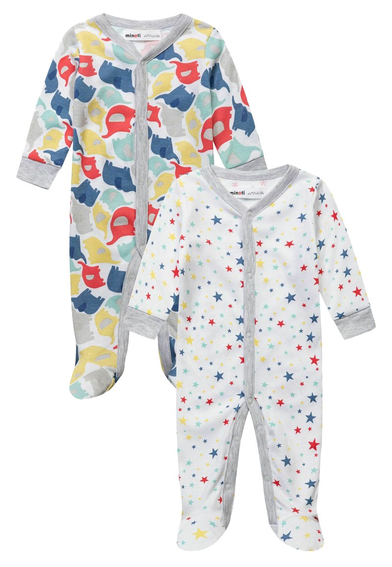 MINOTI 2 PACK Sleep suit white grey/white Zalando.de