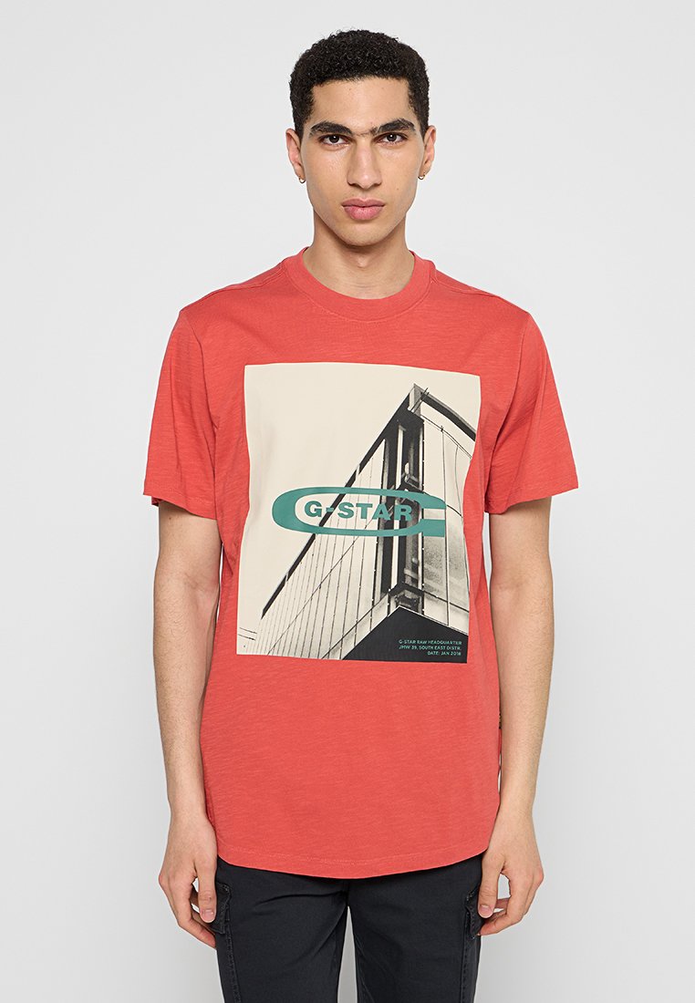 G-Star T-shirt print rood G-Star T-shirt print rood