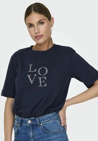 JDY PENNY  - T-shirt print - black iris