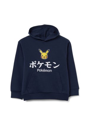 WITH FIT STYLE AND POKÉMON PRINT - Sweat à capuche - navy blue
