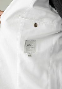 Next SLIM FIT LINEN BLEND TWO BUTTON - Sakko - white