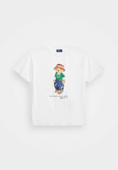 Polo Ralph Lauren POLO BEAR COTTON JERSEY TEE - Camiseta estampada - white