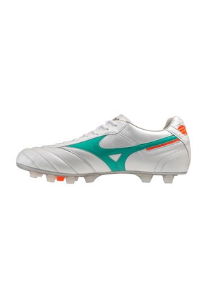 Mizuno MORELIA II ELITE UNISEX - Fodboldstøvler til fast underlag - white/arcadia/lava orange