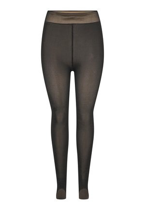 PCSOPHIE - Strumpfhose - black detail nude fleece