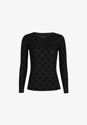 Liberté Essentiel, Langarmshirt - black big dot