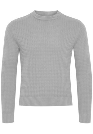 KARLO STRUCTURED CREW NECK KNIT - Strikkegenser - light grey melange