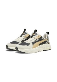 Puma TRINITY LITE ANIMAL - Sneakers basse - sand dune  black alpine snow