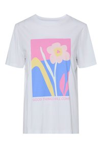 Unselected, bright white/begonia pink