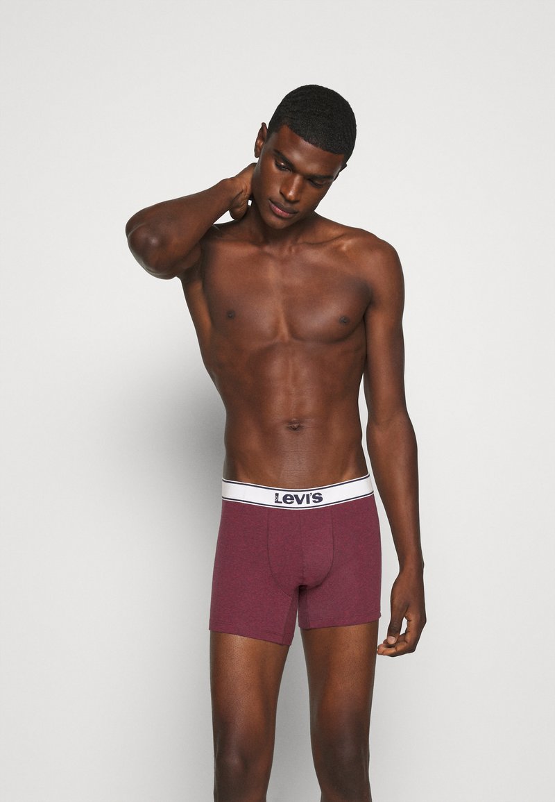 Levi's® MEN VINTAGE HEATHER BRIEF 2 PACK - Boxer aderenti - red