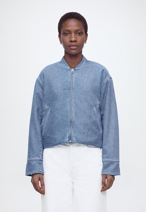 DENIM BLOUSON - Denim jacket - clean mid blue wash