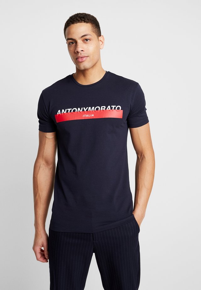 T-shirt print - ink blue