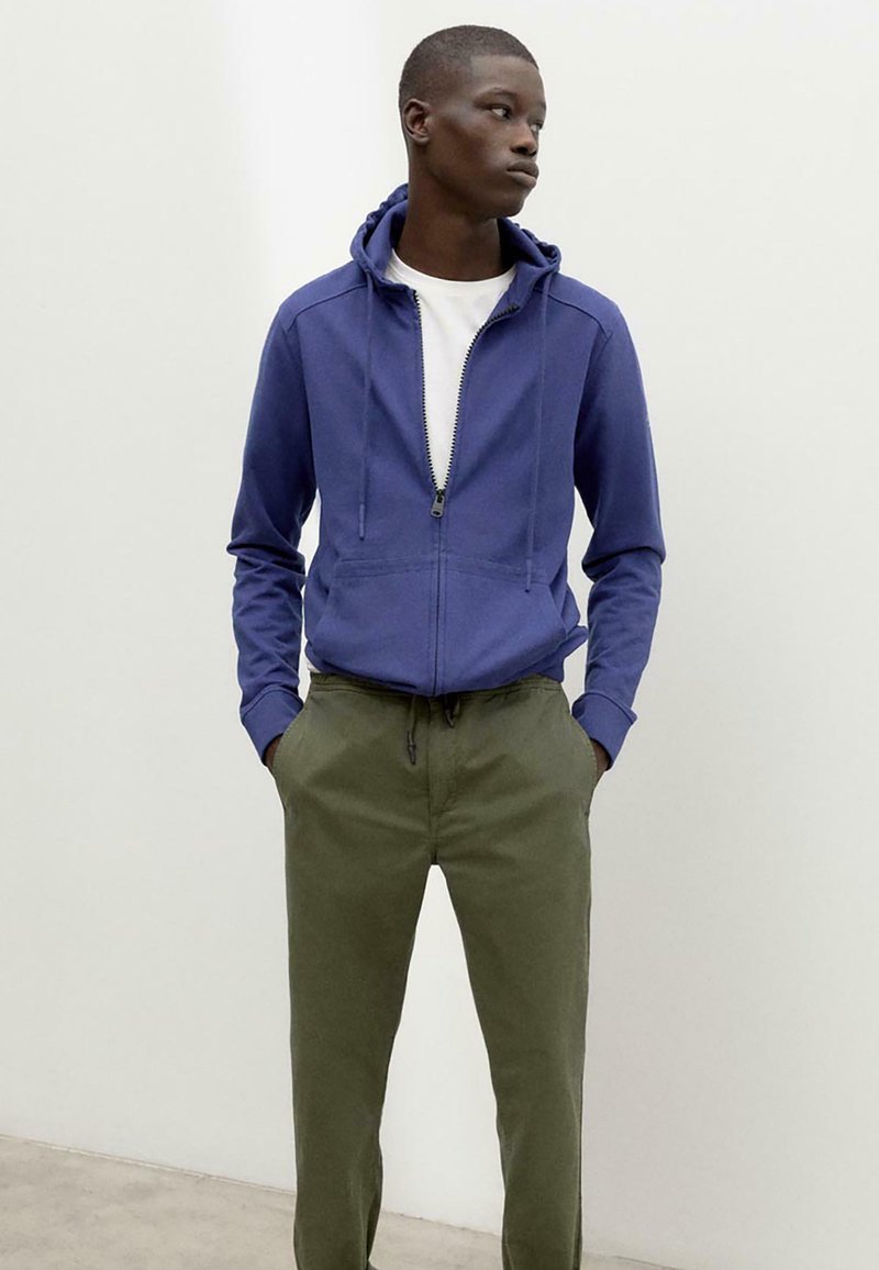 Ecoalf Sweater met rits blauw Ecoalf Sweater met rits blauw