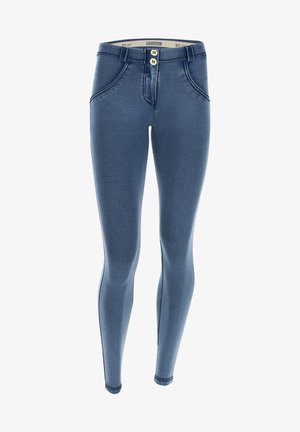 Freddy WR.UP® DENIM PUSH-UP - Jeggings - jeans chiaro cuciture gialle