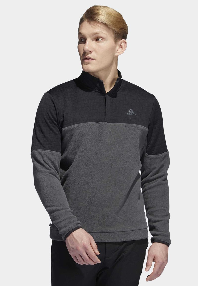 adidas Golf DWR COLORBLOCK Fleece jumper black grey six/black