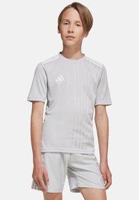 adidas Performance T-Shirt print - grauweiss