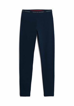 Tommy Hilfiger, TOMMY HILFIGER ESSENTIAL LOGO WAISTBAND RELAXED LOUNGE LEGGINGS - Pyjama bottoms - dark blue