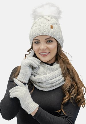 SET LOOP - Scarf - beżowy melange