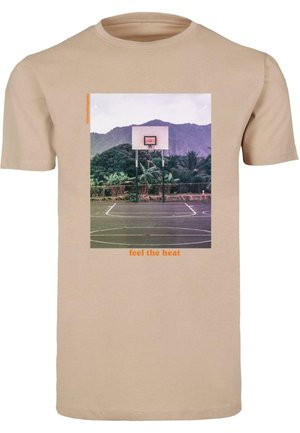 FEEL THE HEAT  ROUND NECK - Trükipildiga T-särk - sand