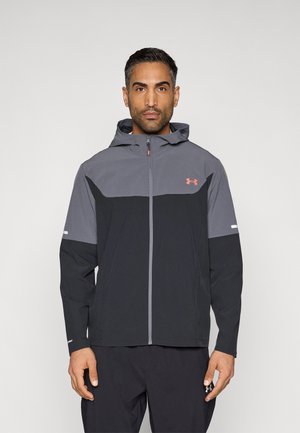 UTILITY - Veste coupe-vent - black/castlerock/red