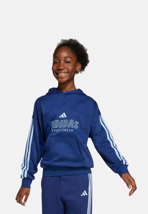 adidas Performance, SUDADERA TIPO CANGURO CON CAPUCHA HOUSE OF TIRO UNISEX - Jersey con capucha - dark blue   glow blue