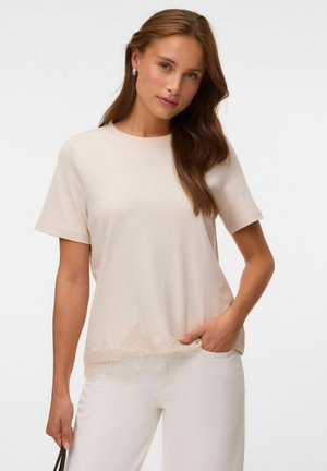 Vero Moda, T-SHIRT VMSARA T-SHIRT - T-shirt imprimé - pumice stone