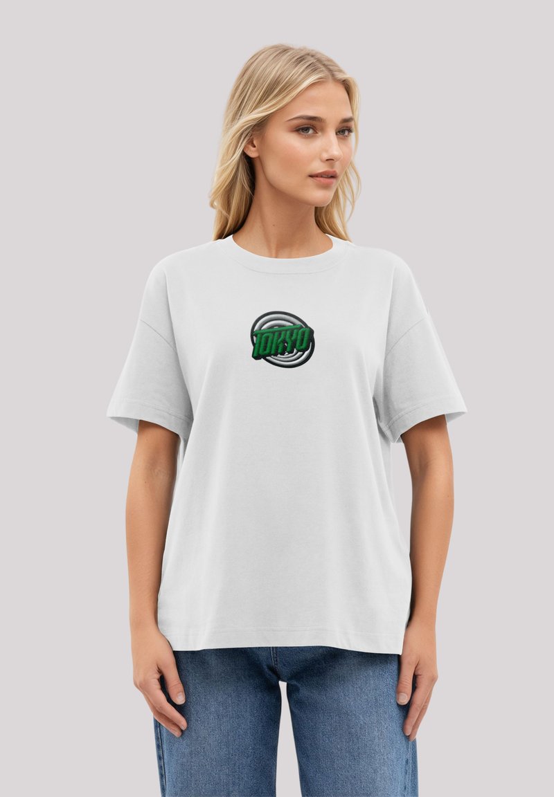 F4NT4STIC Print T-shirt - weiß