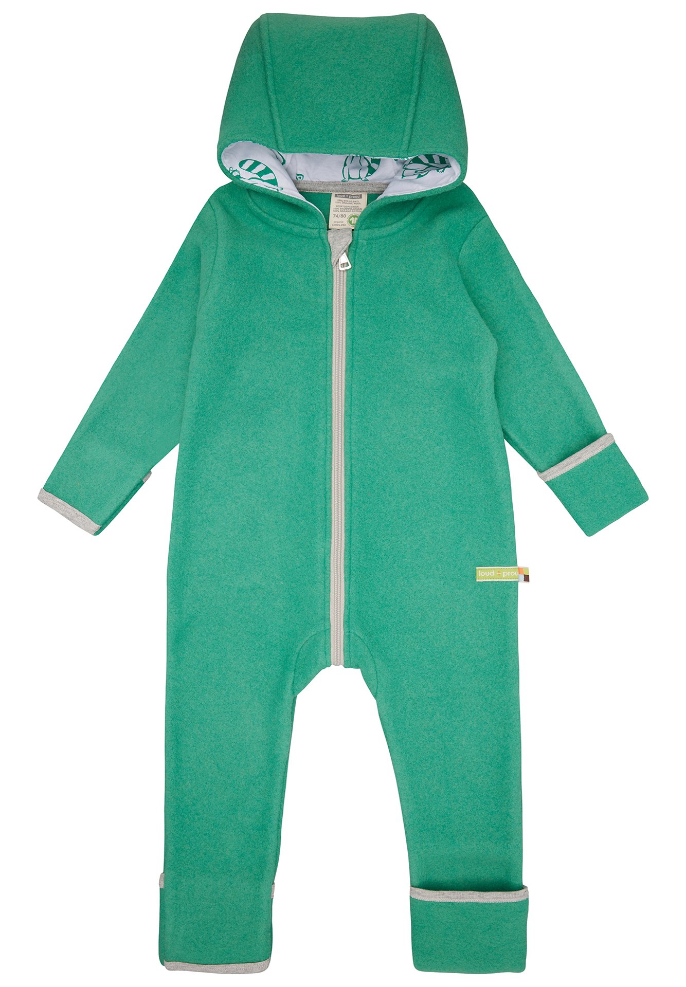 Salopette Bambini Loud+Proud - Certificata GOTS, Cotone Biologico, Unisex, Produzione Europea Sostenibile - Foto 8