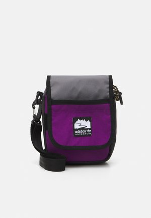 FLAP BAG UNISEX - Schoudertas - black/glory purple/white