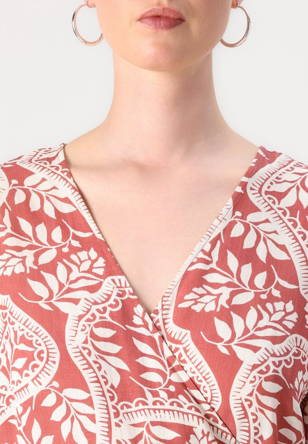 VMBALI WRAP DRESS - Day dress - marsala4