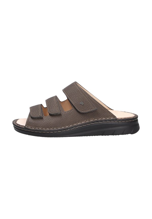 Pantolette flach - farn