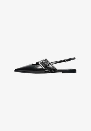 Bershka, BUCKLE SLINGBACK - BALLERINA SHOES - Sling-Ballerina - black