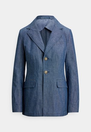 SINGLE-BREASTED CHAMBRAY BLAZER
 - Sacou - deep chambray