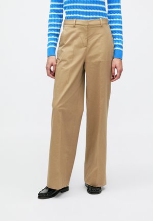 WIDE LEG PANT - Auduma bikses - driftwood taupe