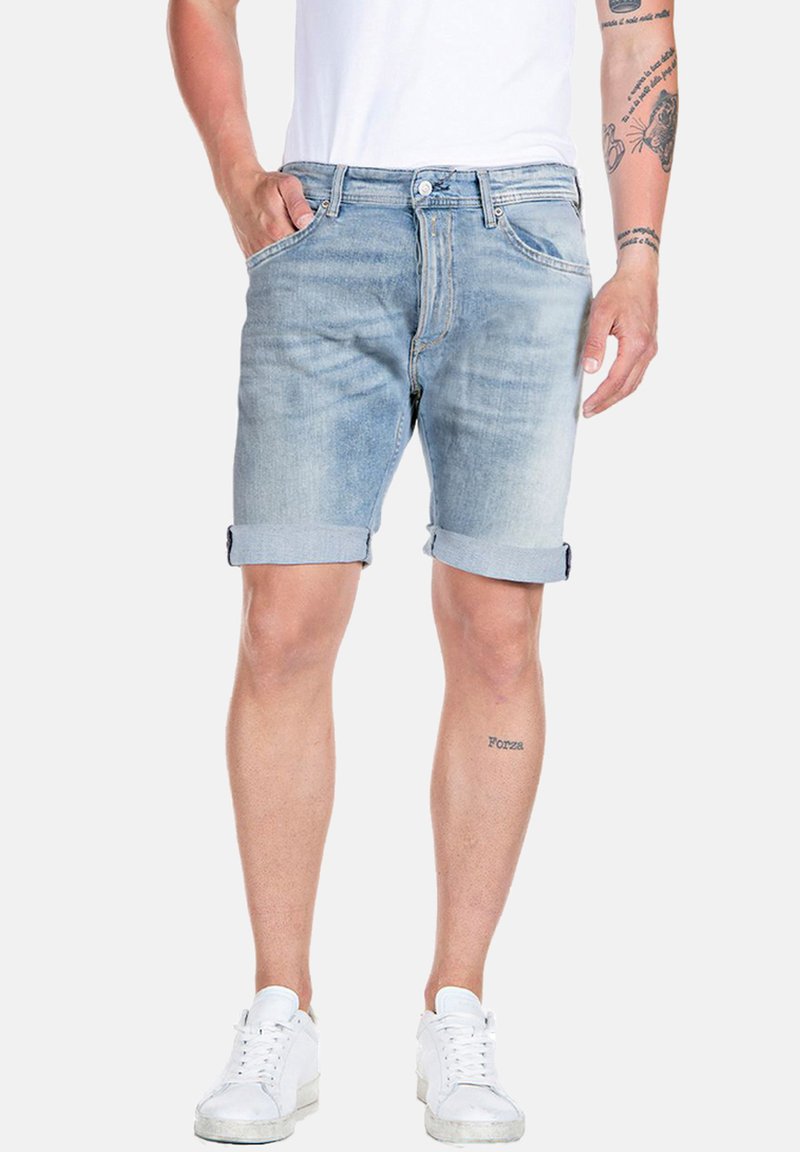 Replay Jeans Shorts 010/lightblue denim Zalando.de