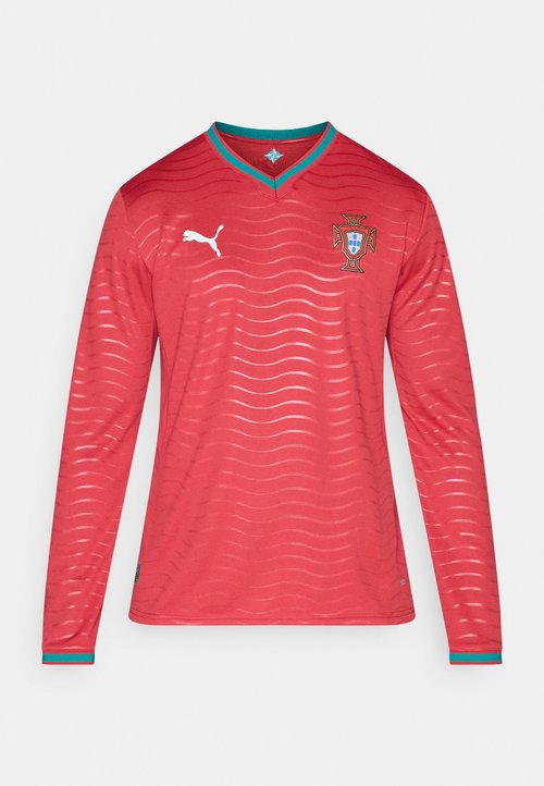 PUMA Portugal Home Long Sleeve Soccer Jersey 'Club Red Green Lagoon' — foto 6