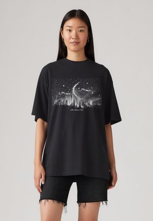 SHORT STACK TEE - T-shirt imprimé - moon & stars black body