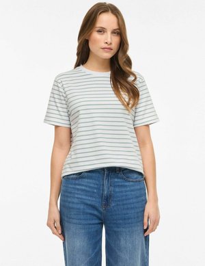 RUNDHALS - T-shirt imprimé - blue surf