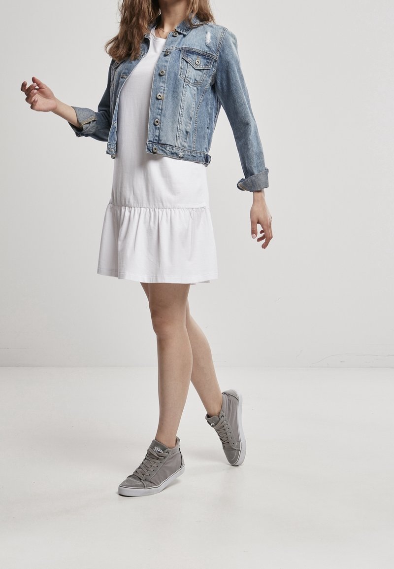 Urban Classics Vestido ligero white/blanco (Segunda mano