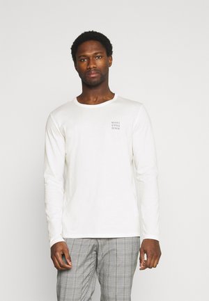 LONG SLEEVE SMALL LOGO - Long sleeved top - scandinavian white
