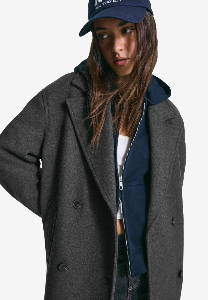 Manteau Bershka Femme Taille XS - Couleur Beige, Laine, Pour Automne/hiver